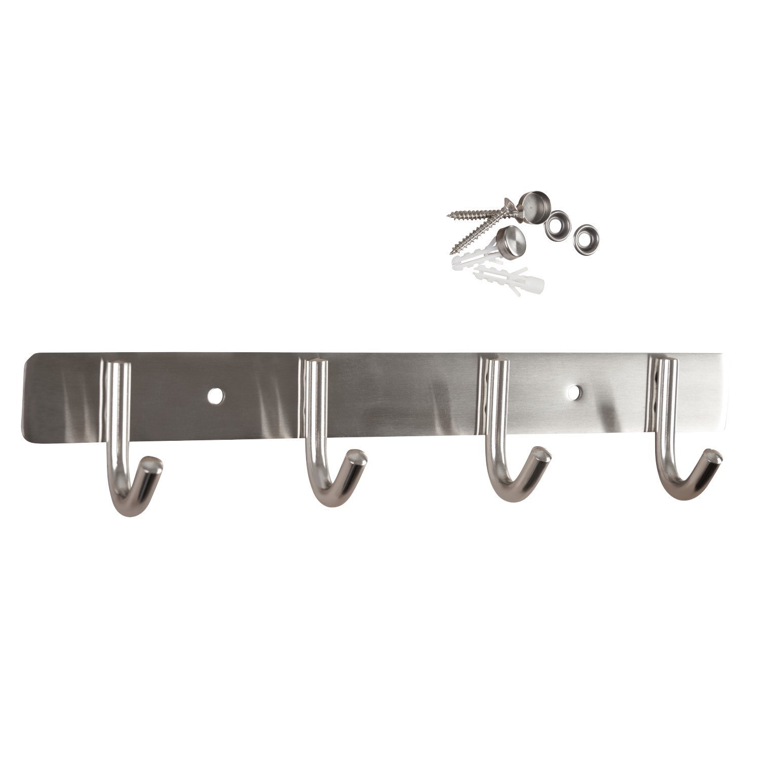 Gedotec barra appendiabiti a muro SMART in acciaio inox, 4 ganci 