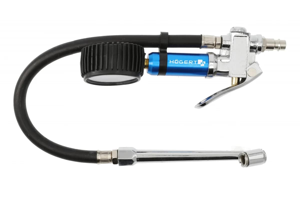 Högert Tire Filling Gun with Pressure Gauge