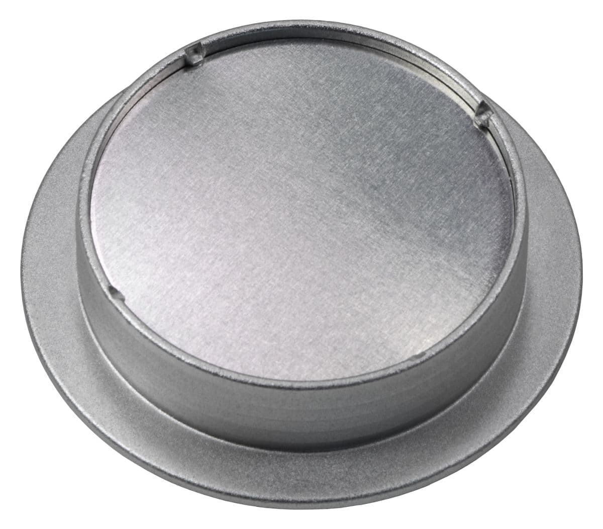 Häfele poignée coquille en aluminium ronde à coller argent, Ø 50 mm