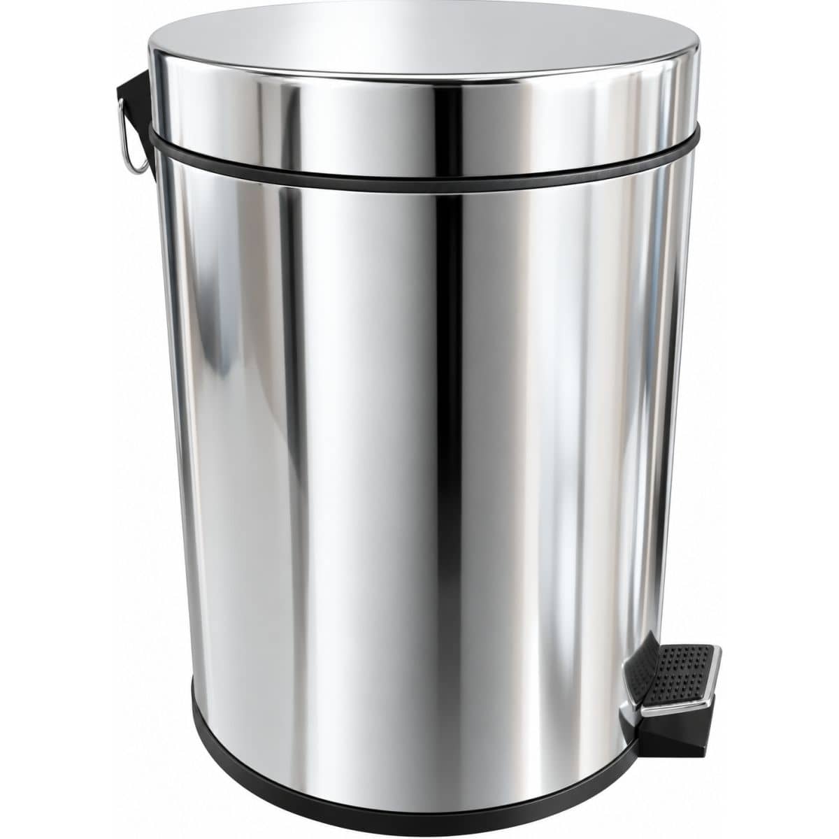 Gedotec Tretmülleimer LINEA aus Edelstahl poliert, 3l
