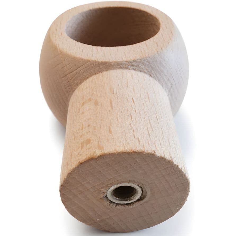 Gedotec Schrankrohr-Mittelträger aus Holz für Ø 28 mm Holzstange