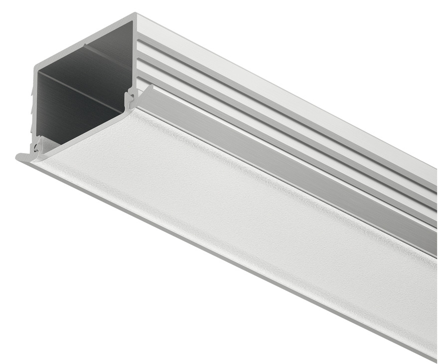 Häfele Profilé d'encastrement Loox Profondeur 11 mm Aluminium Diffuseur mat