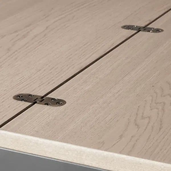 Siso Nähmaschinenscharnier aus Messing, 30x72x2 mm Messing gebürstet