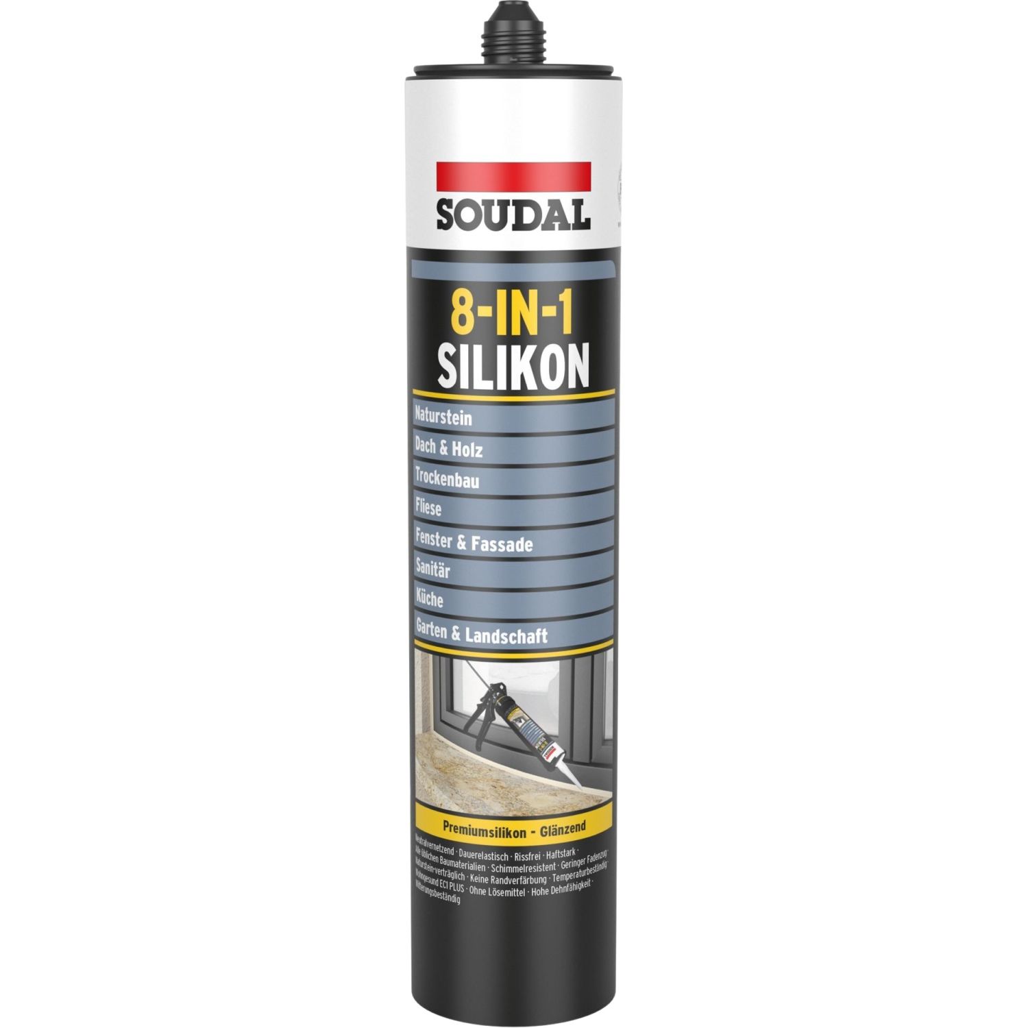 Soudal 8-in-1 Premium Silikon UNIVERSAL, 300 ml