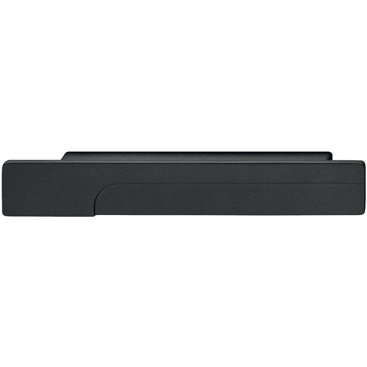 Häfele Möbelgriff H2195 aus Metall, Zinn dunkel BA 64 mm Länge 124 mm