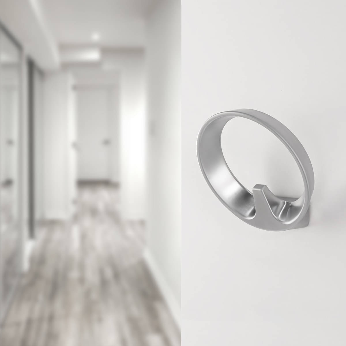 Garderobenhaken QUINCY aus Metall rund (Beispie 1)