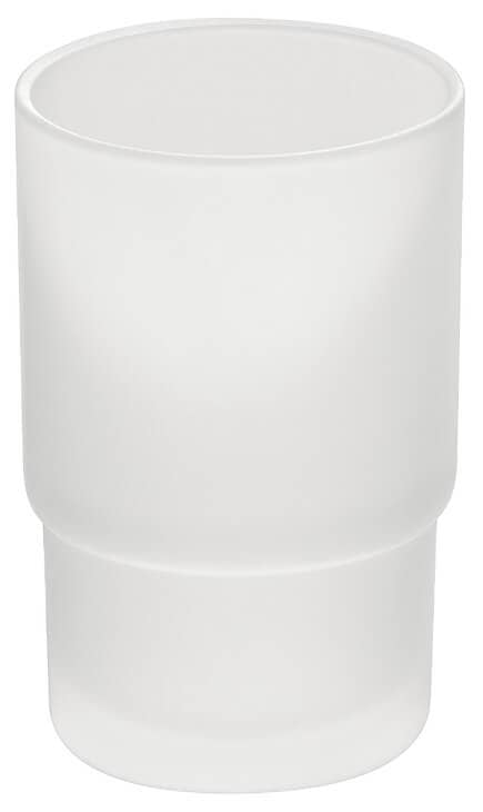 Bicchiere per spazzolini da denti in vetro satinato Häfele, Ø 67 mm 200 ml
