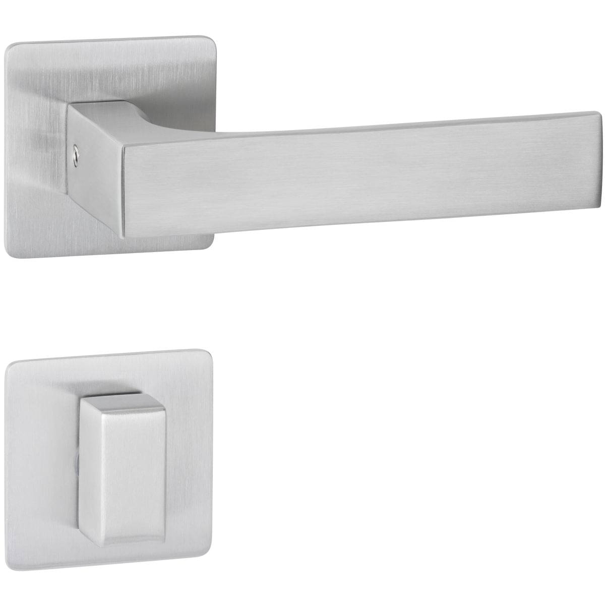 Hermat Türdrücker INVITE aus Edelstahl, WC - Badezimmer Edelstahl matt