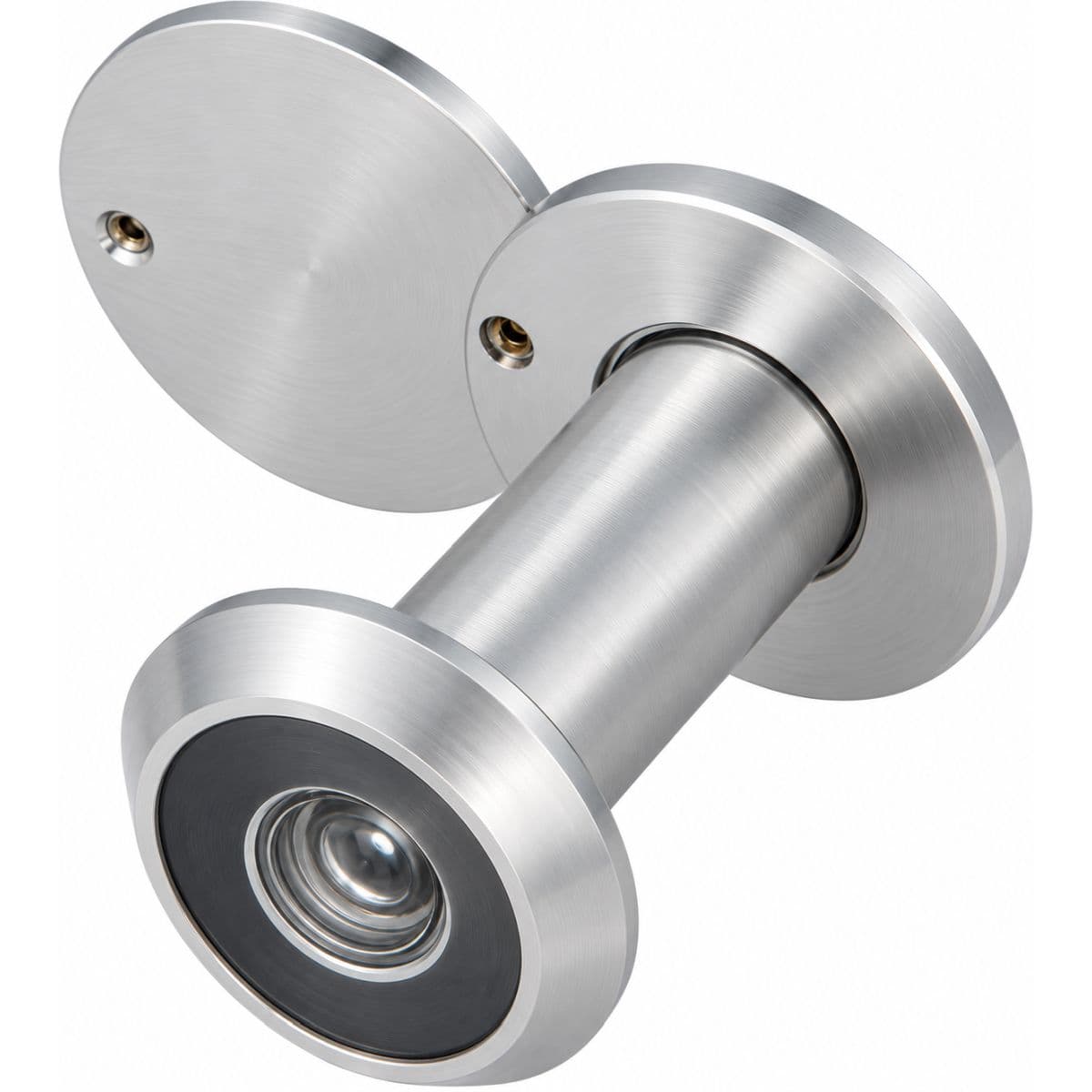 Gedotec Türspion HANNING aus Aluminium, Ø 14 mm Türstärke 35 - 60 mm Silber matt