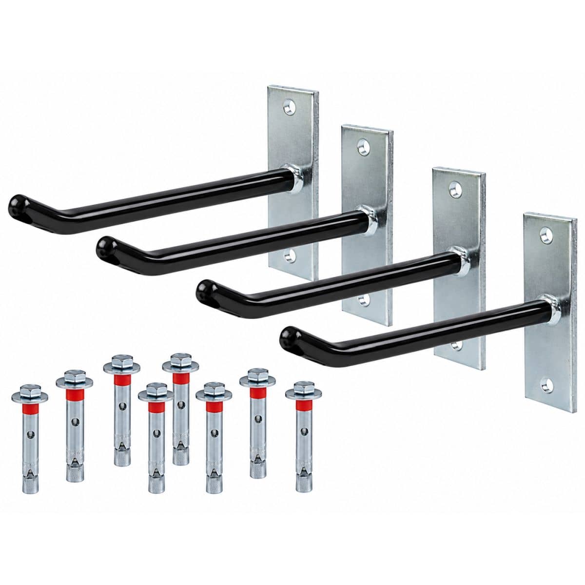 Alberts Felgenhalter-Set aus Stahl mit PVC Schutz