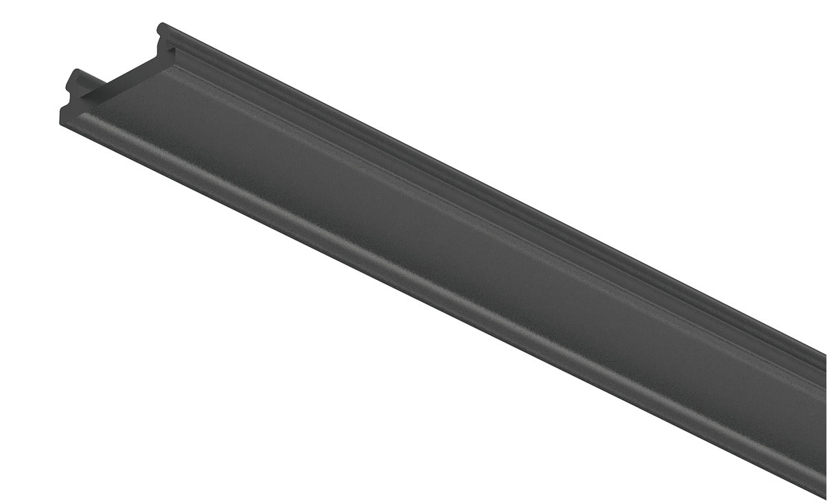 Häfele Diffuser for LOOX5 LED recessed profiles 11 mm, black - 3000 mm