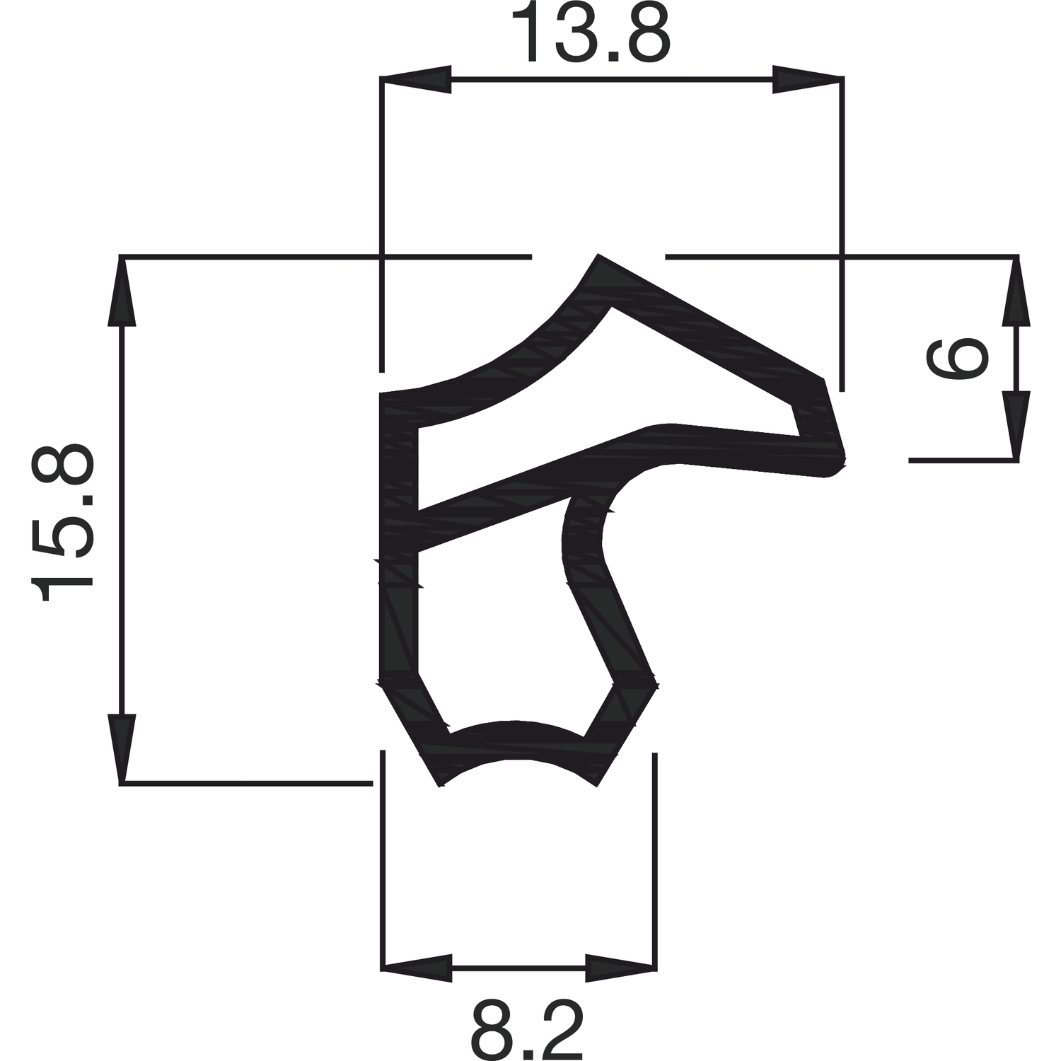 Deventer Steel Frame Seal M2246 Plastic 5 Meters Various Colors