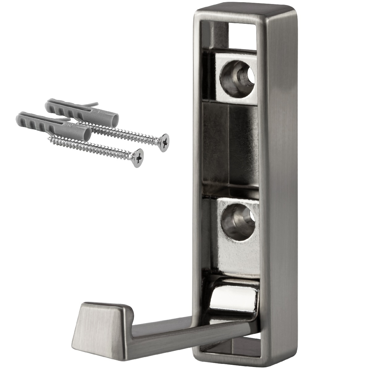 Garderobenhaken Junus Klapphaken 80 x 20 mm klappbar (Edelstahl Optik)
