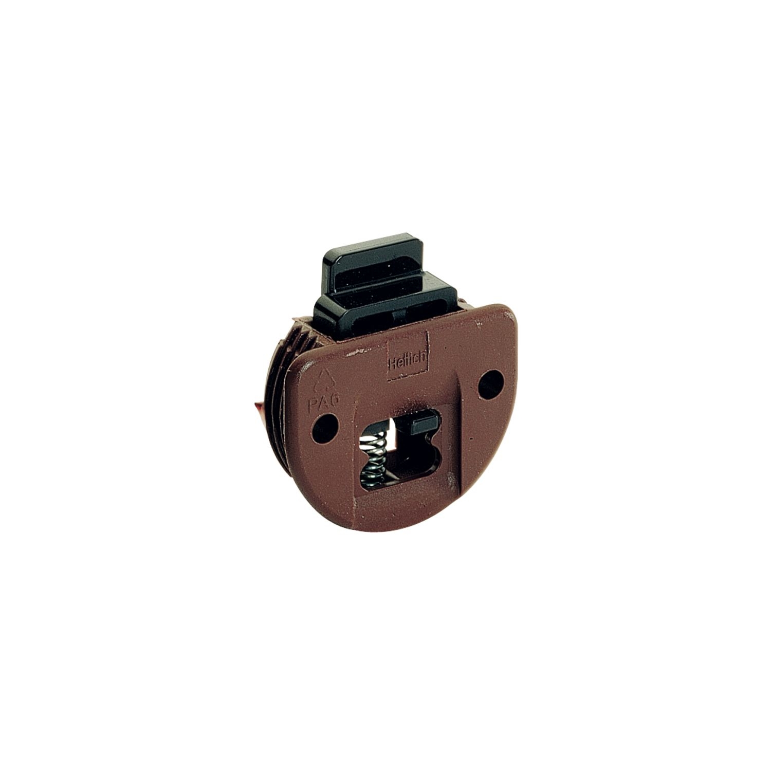 Hettich Guide Bolt Slide Line 55 with spring-loaded bolt Plastic brown 25123