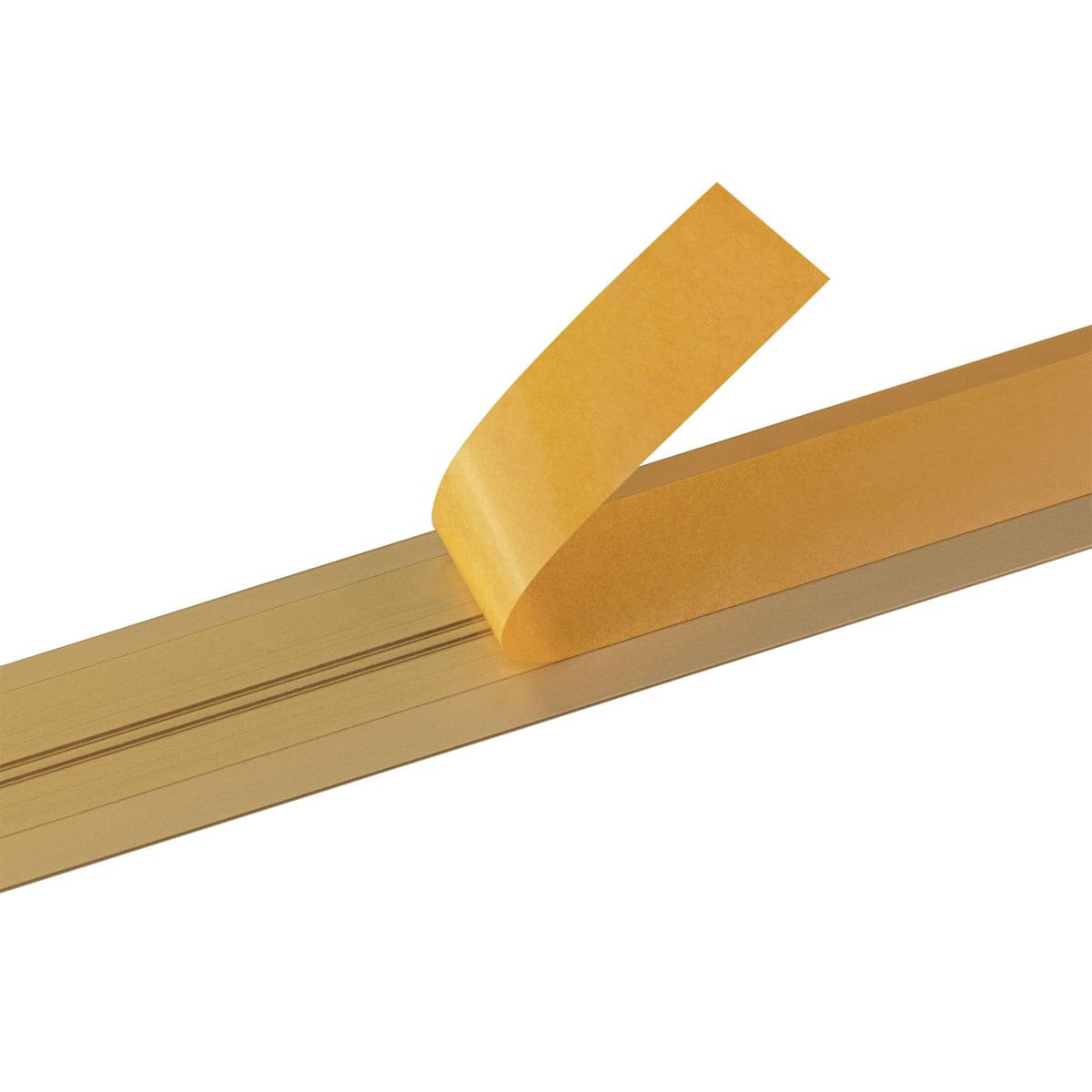 Übergangsprofil aus Aluminium Superflach selbstklebend 30 x 2 mm Messing