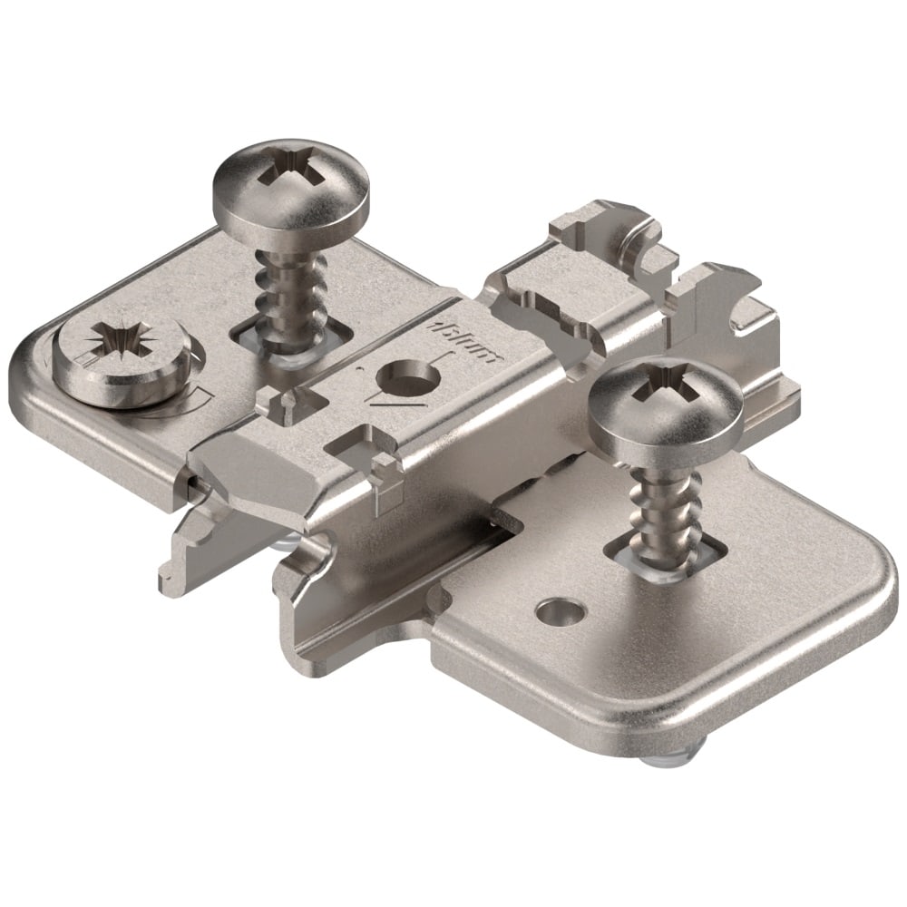 Clip Exzenter Kreuzmontageplatte Stahl expando Distanz 3 mm - Blum