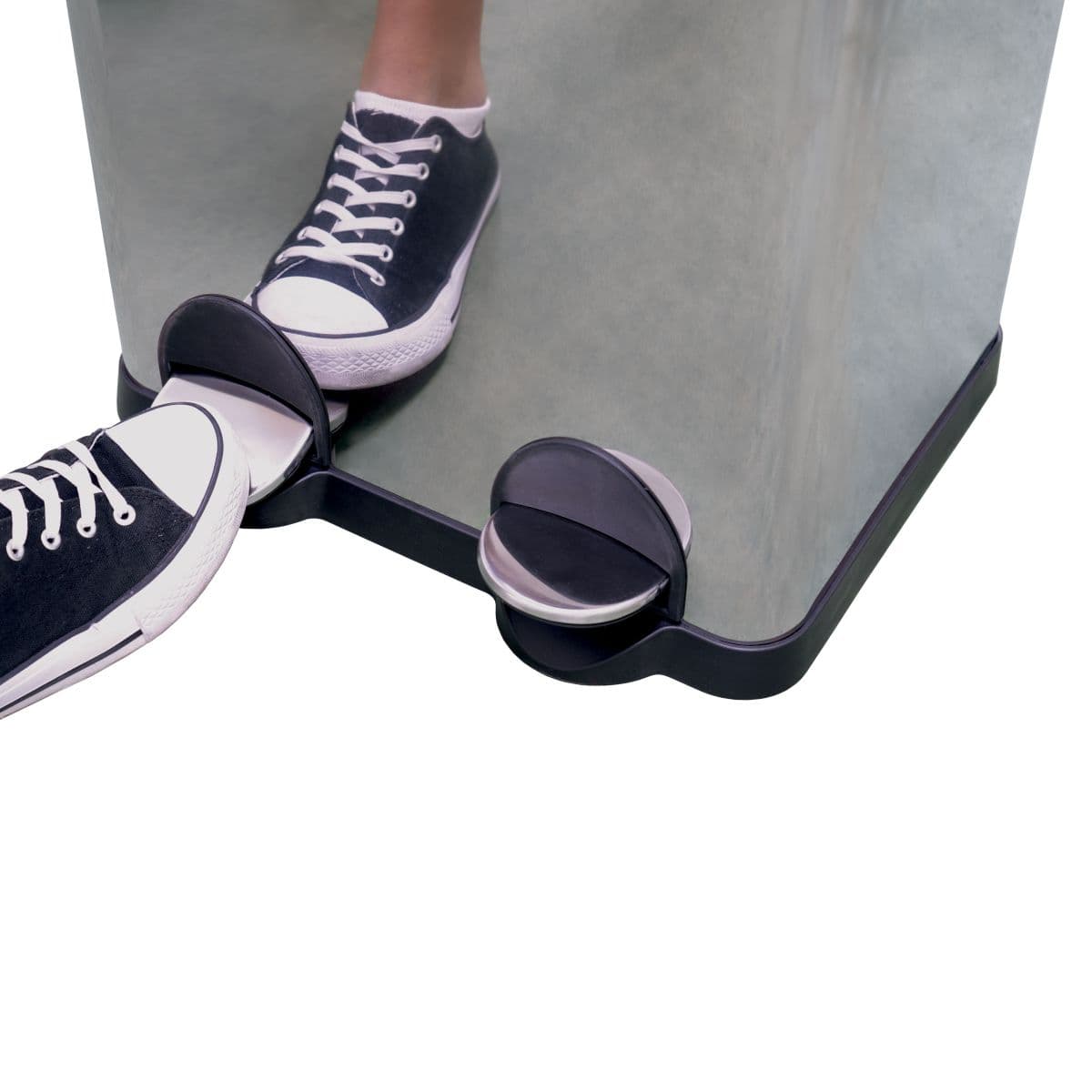 Gedotec Doppel-Mülleimer RECIK mit Pedal 400 x 320 x 480 mm, 2 x 15l Edelstahl poliert