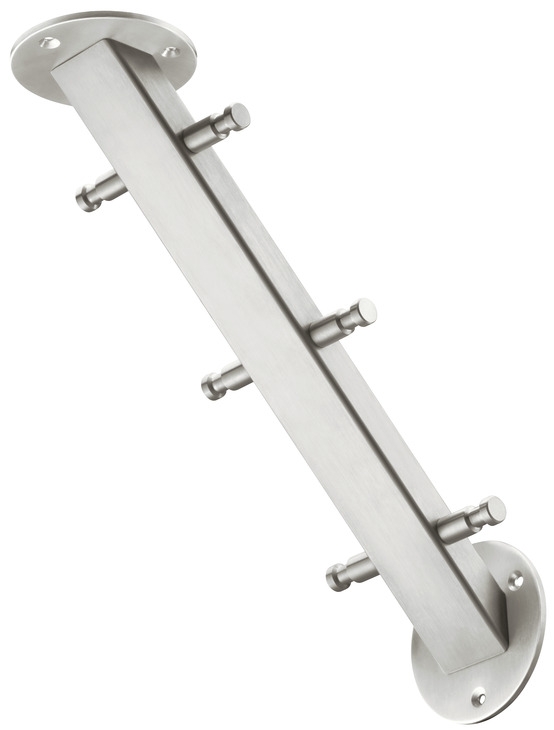 Häfele Wardrobe H4107 Stainless Steel with 6 Wall-mounted Hooks Wardrobe Hooks