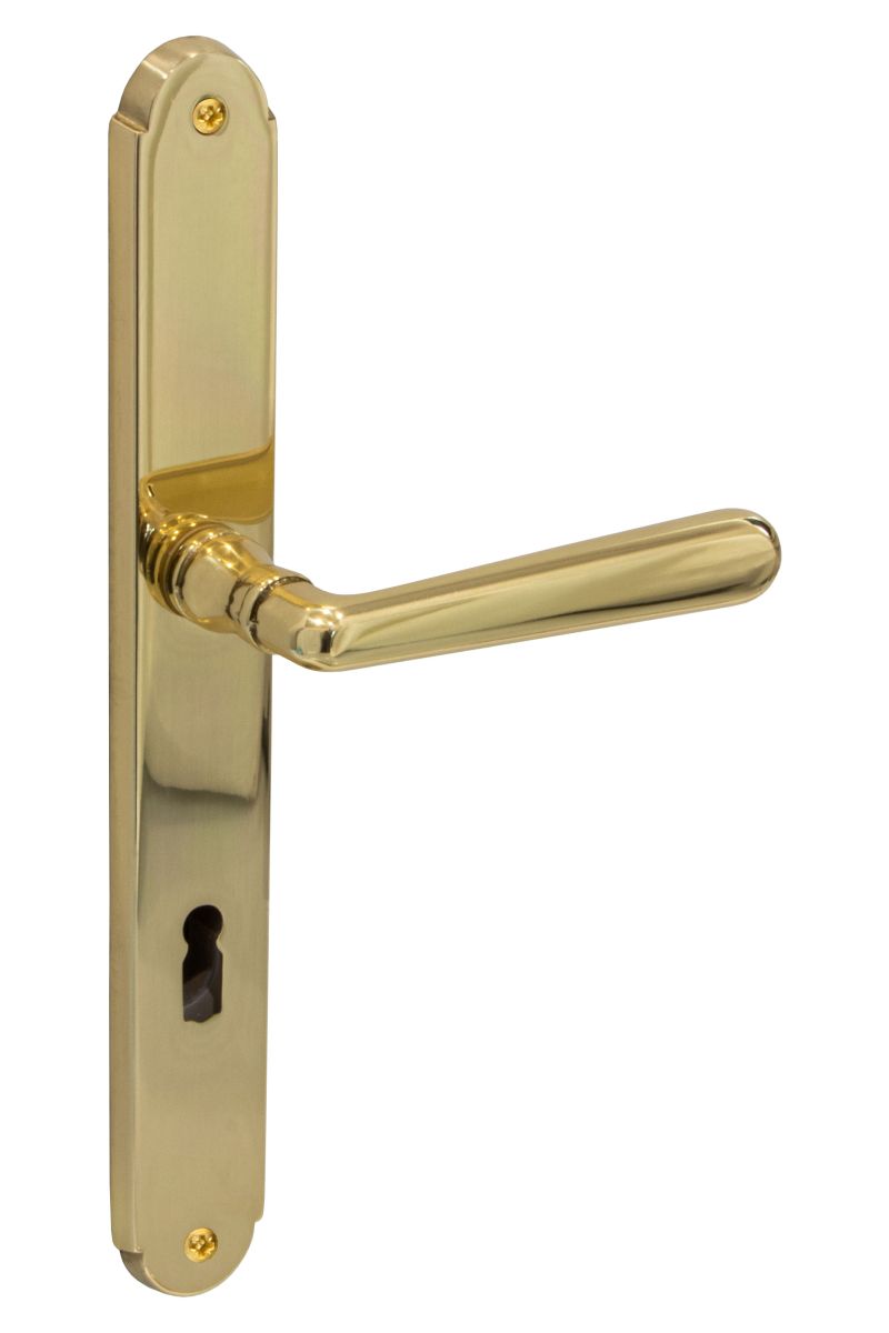 Fimet door handle set ALT WIEN in brass Ö-Norm