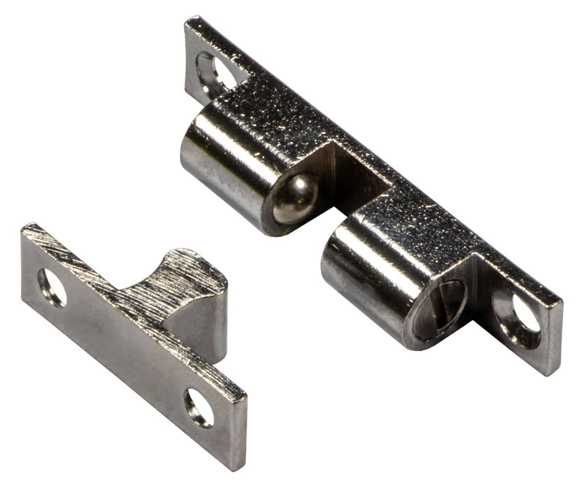 Doppel-Kugelschnapper aus Messing verstellbar verchromt poliert 49 mm