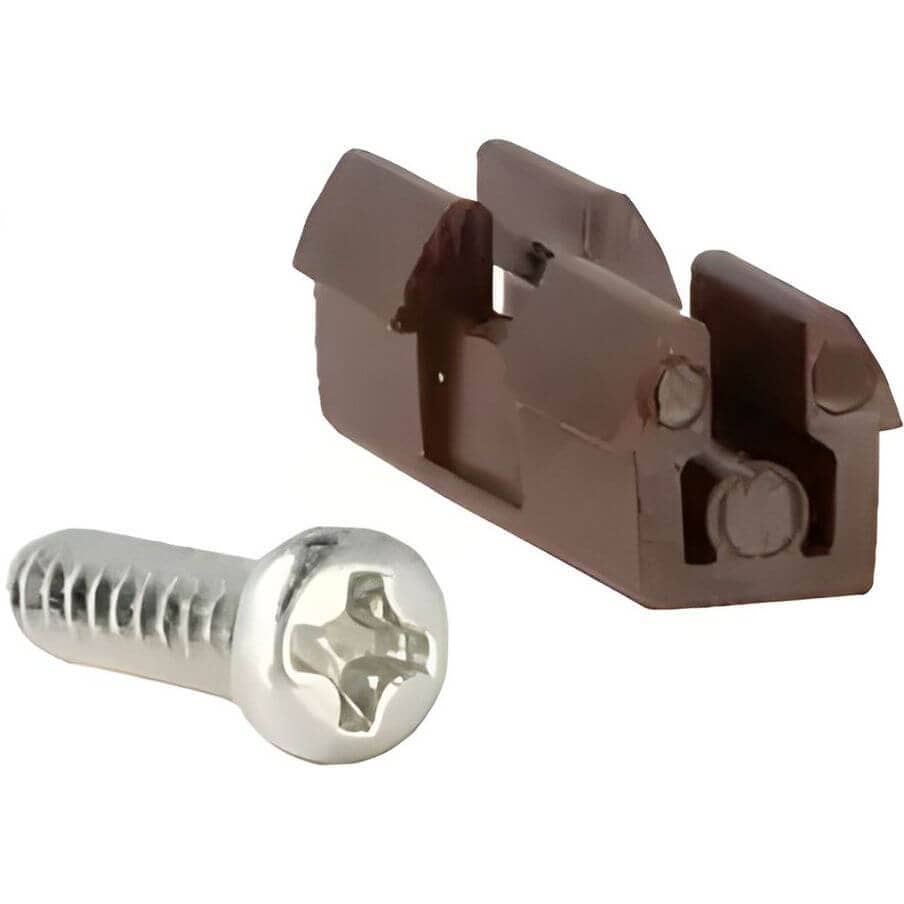 Siso Clip-Verbinder Halb-Schwalbenschwanz aus Kunststoff braun