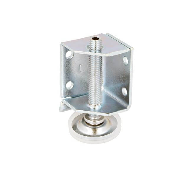 Siso corner base height adjuster made of steel, M8 x 60 mm, left