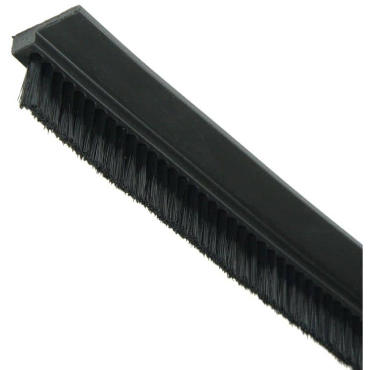 Gedotec Bürstendichtung FLEX-DOWN zum Unterschrauben, per Meter Bürstenhöhe 15 - 30 mm