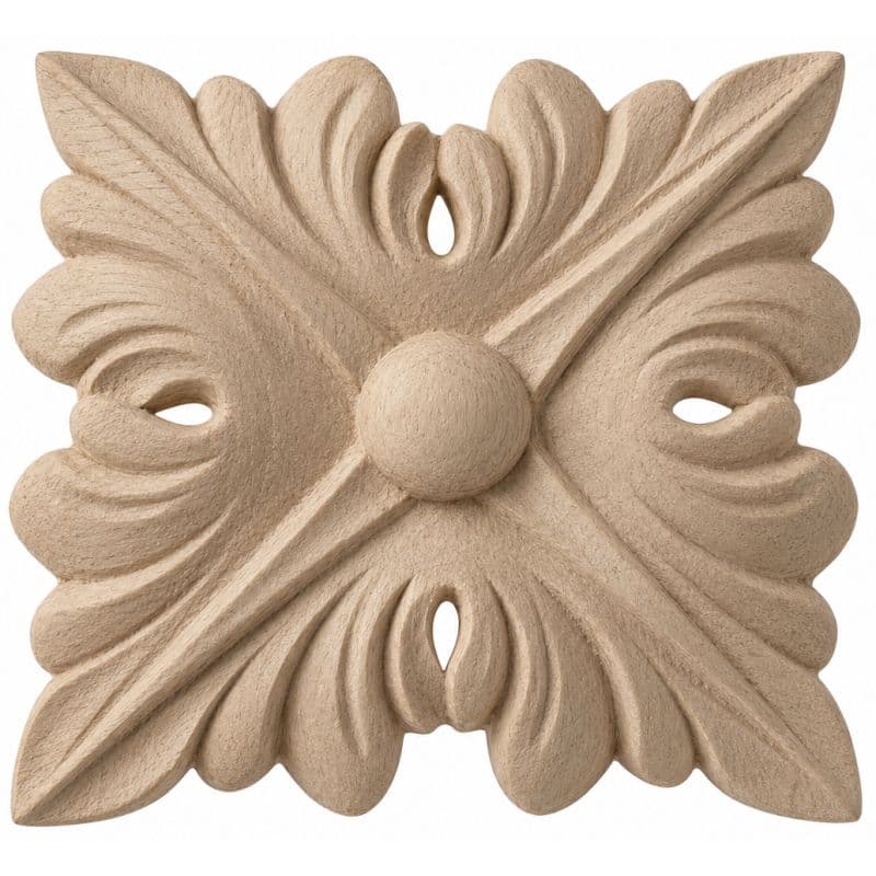 Gedotec Ornamente aus Holzpaste, Modell 417 Maße: 53 x 44 mm