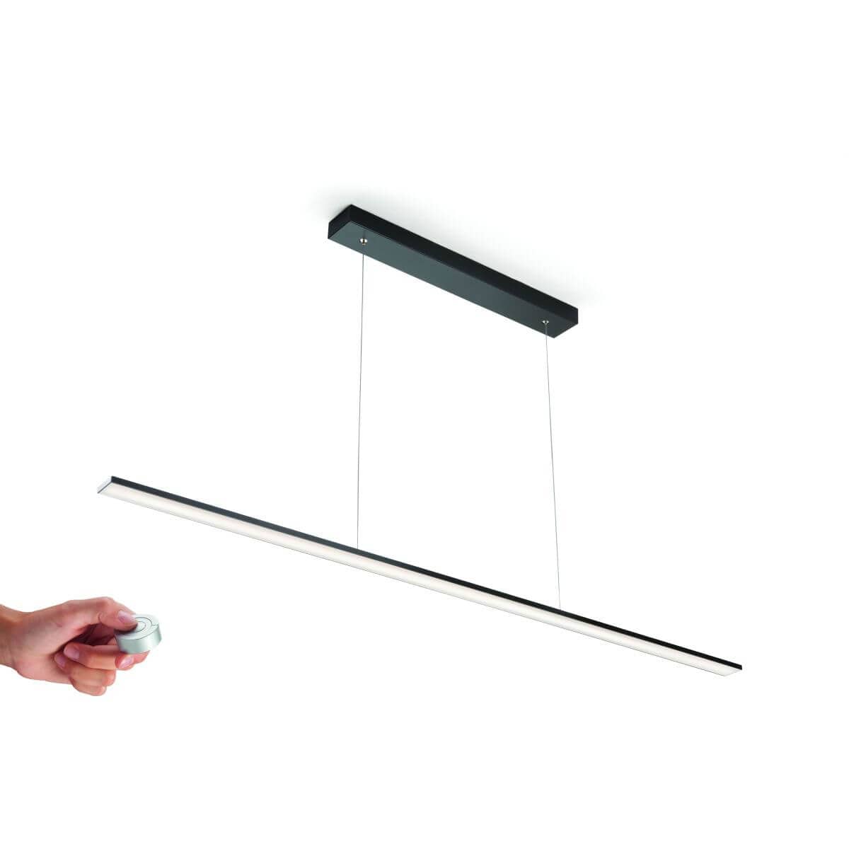Domus Line Lampada a sospensione a LED PENDY, 1200 mm Nero opaco