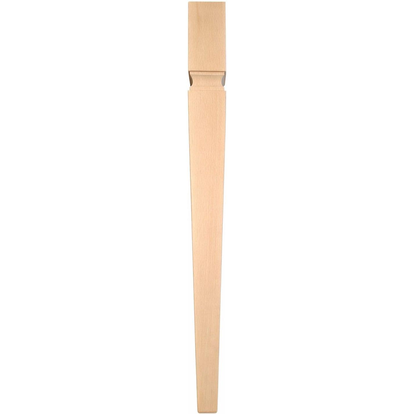 Gedotec Tischbein BRAGI aus Buchenholz, 750 x 70 x 70 mm