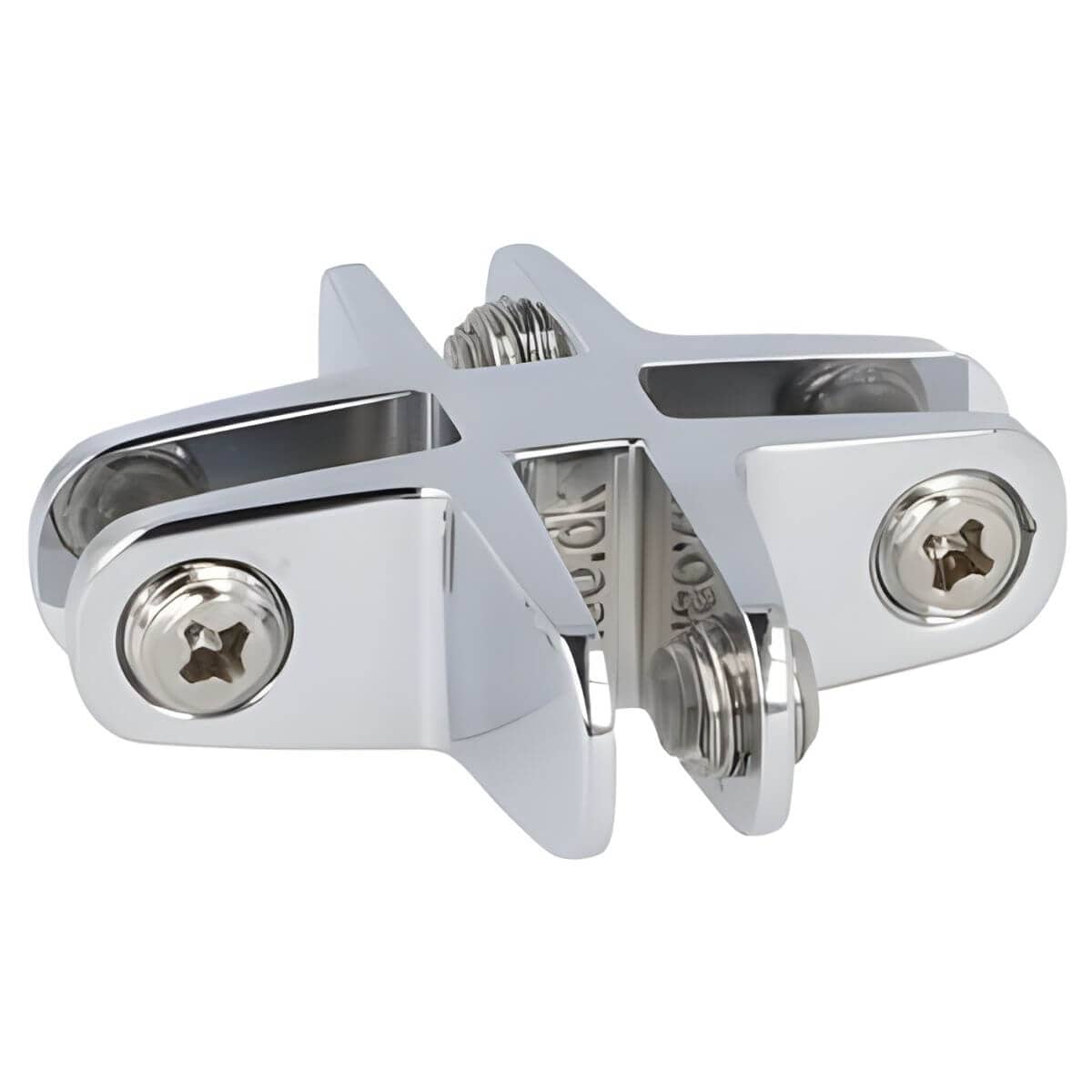 Connettore per vetro Siso PASSION in metallo, quadruplo 90°