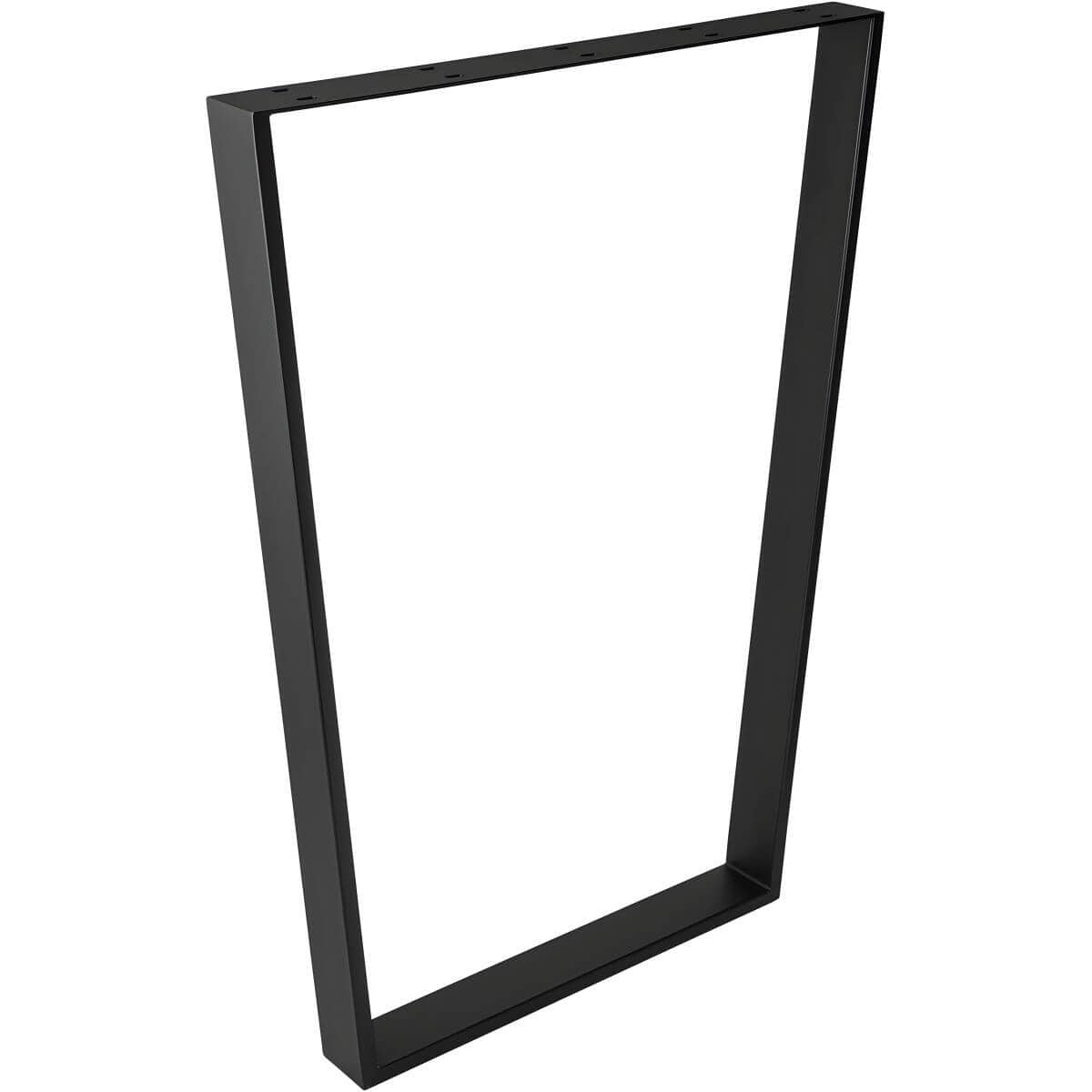 Gedotec Tischkufe FERRO-V-WIDE aus Stahl Schwarz, 710 x 780 mm