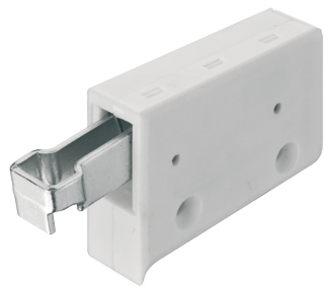 Häfele Cabinet Hanger for Upper Cabinet, Screw-On, White Plastic