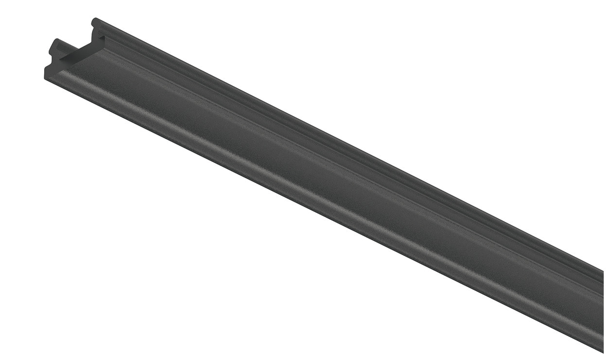 Disco difusor Häfele para perfiles empotrables LOOX5 LED 8 mm, negro - 3000 mm