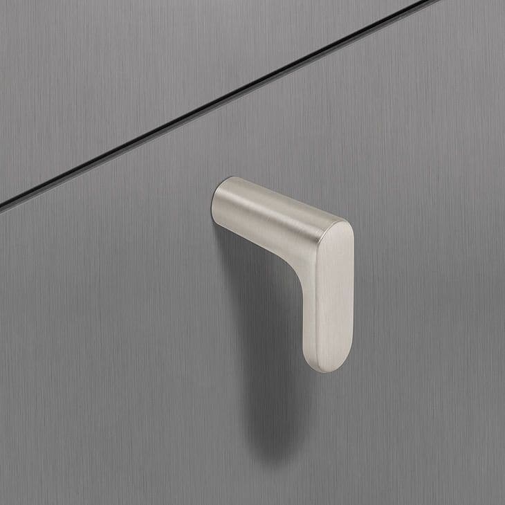 Häfele Möbelknopf H2130 aus Metall, Edelstahl-Optik 34 x 29 mm