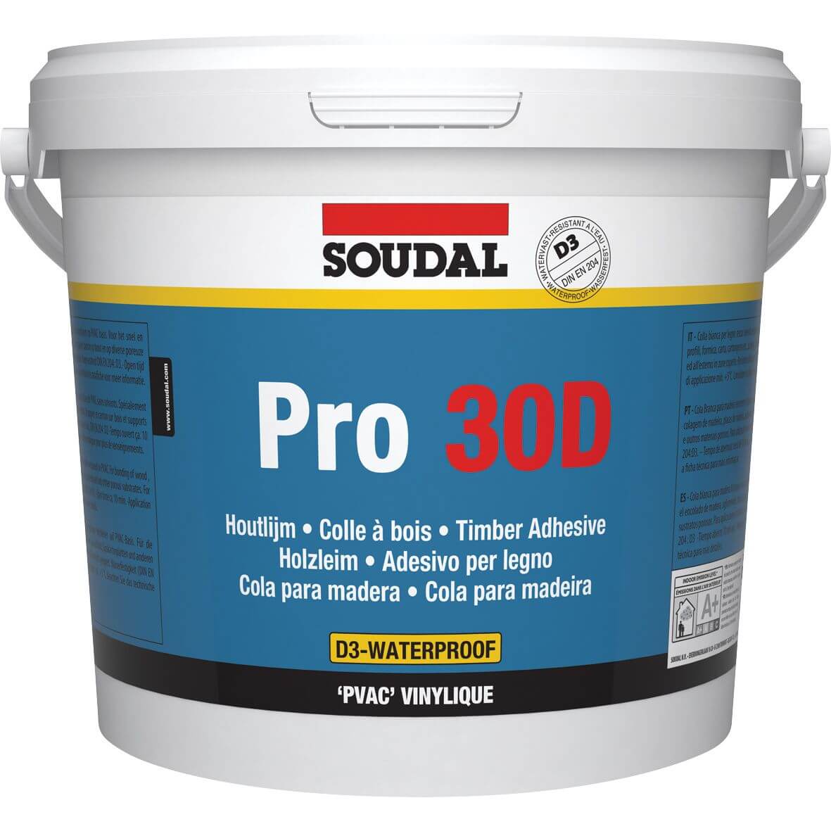 Soudal colle à bois PRO 30P D3, 5kg