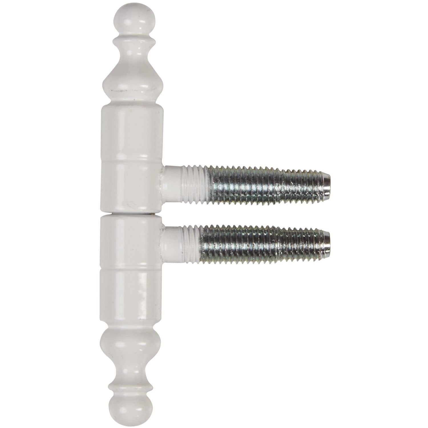 SFS Intec 13 mm hinge with decorative head, white steel - RAL 9016