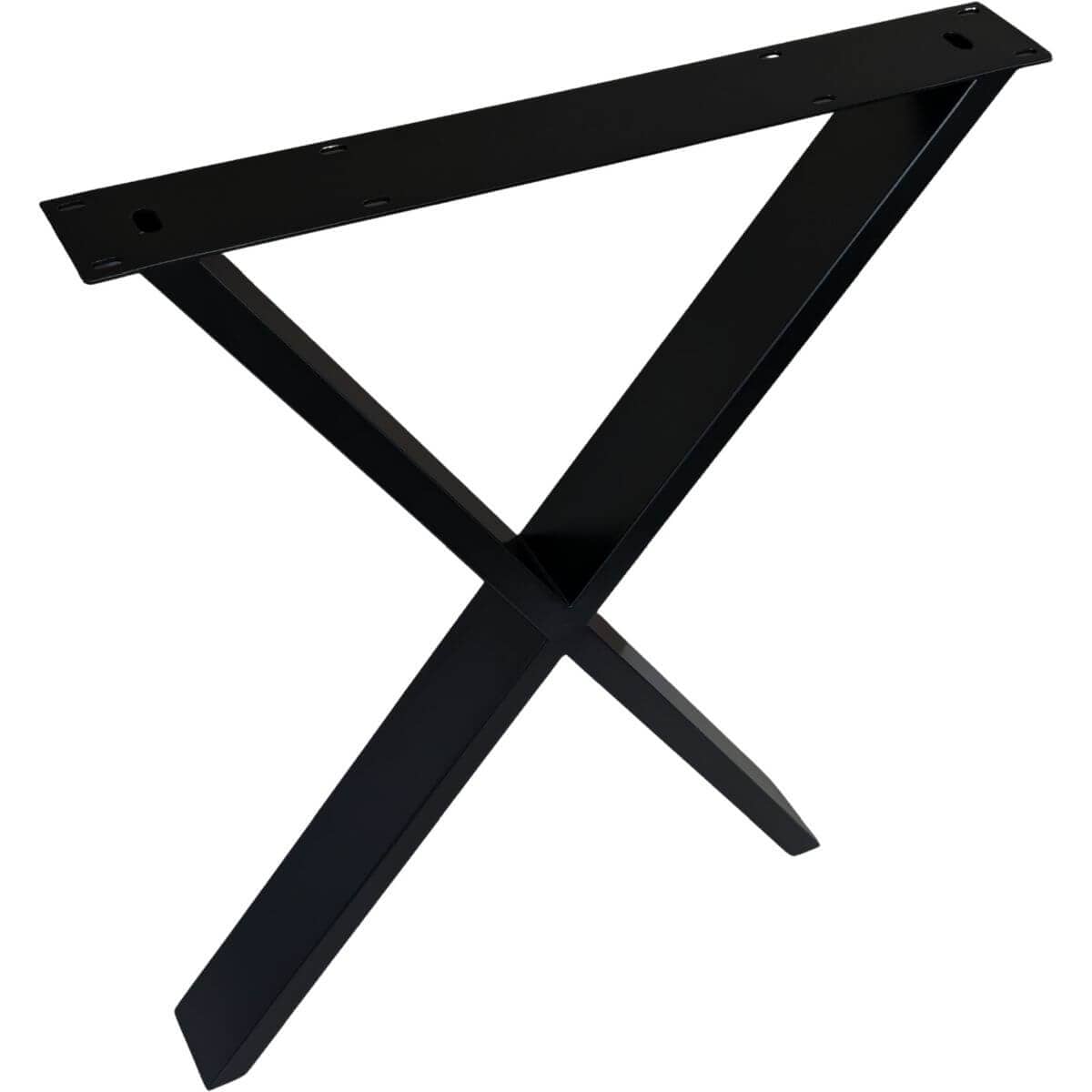 Gedotec Tischkufe FERRO-X-WIDE aus Stahl Schwarz, 710 x 780 mm