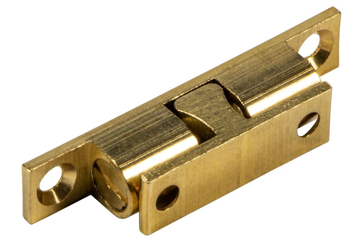 Doppel-Kugelschnapper aus Messing verstellbar blank 60 mm