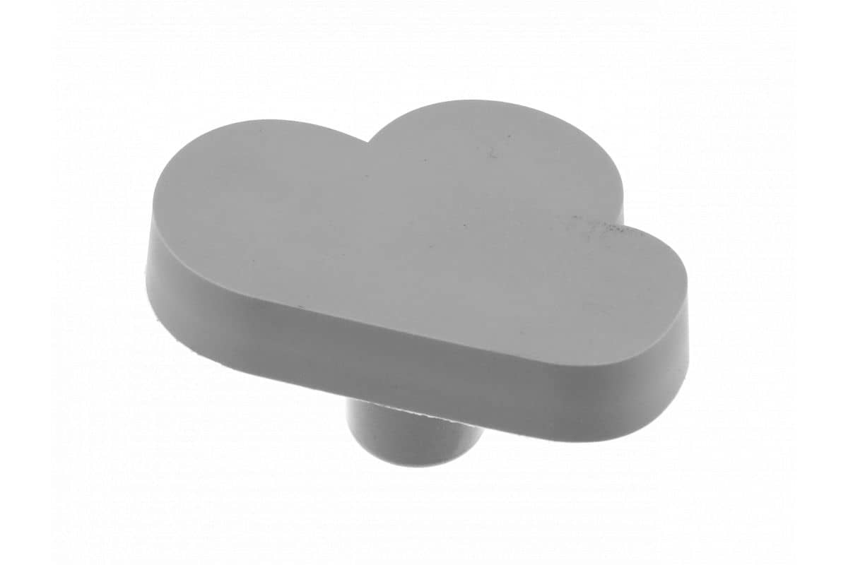 Gedotec Möbelknopf KID aus Gummi, Wolke grau