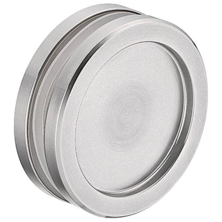 Fimet Muschelgriff SIMONE aus Edelstahl, Ø 60 mm für Ø 45 mm Glasbohrung
