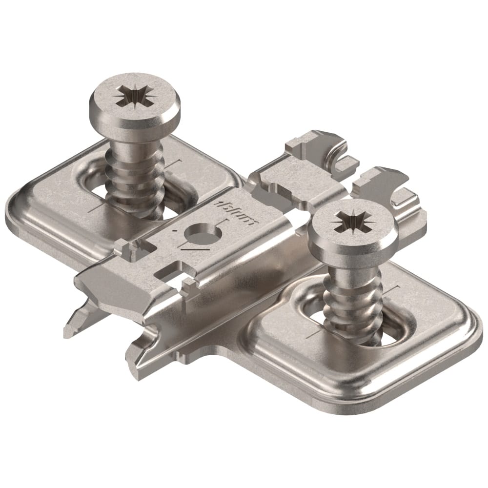 Blum Clip Top Kreuzmontageplatte Mit Euroschrauben, Clip-Montageplatte 0Mm