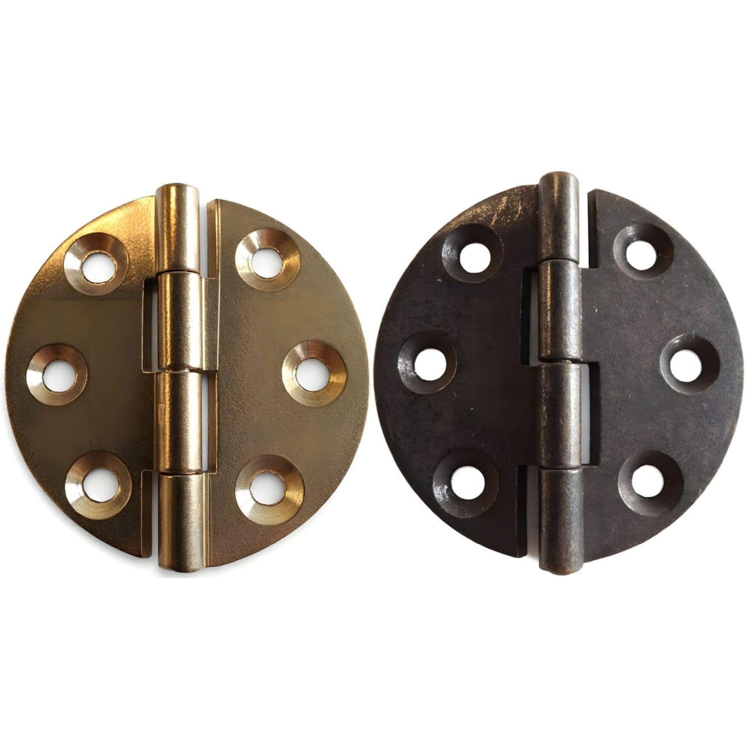 Gedotec Möbelscharnier aus Messing rund, Ø 40 mm