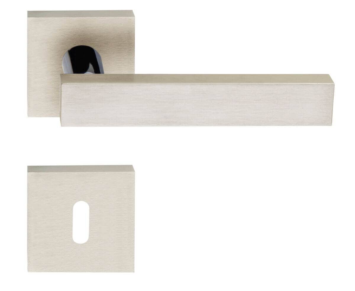 Fimet Türdrücker CUT 164-201 aus Metall, BB - Buntbart - Chrom satiniert