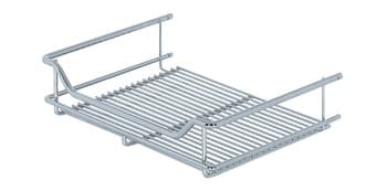 Kesseböhmer Einhängekorb für Gerätehalter-System für Einhängeschiene Stahl verchromt, Einhängebreite 295 mm - 300x200x75 mm