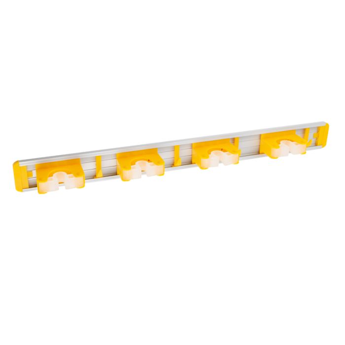 Domax Equipment Holder Bar YELLOW LINE Wall Mount, 595 x 51 mm