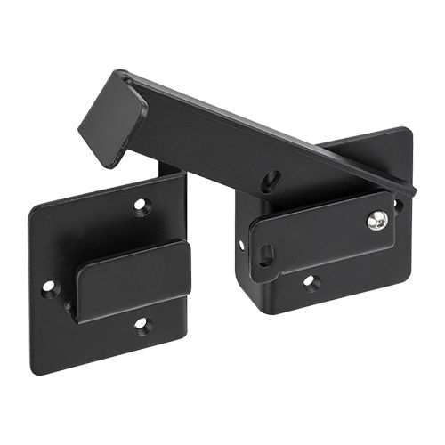 Domax double gate latch made of black steel DUPLEX, 260 mm