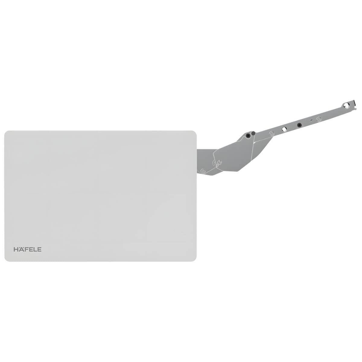 Häfele FREE SLIM FLAP 1.10 PUSH lift-up fitting for cabinet height 225–650 mm