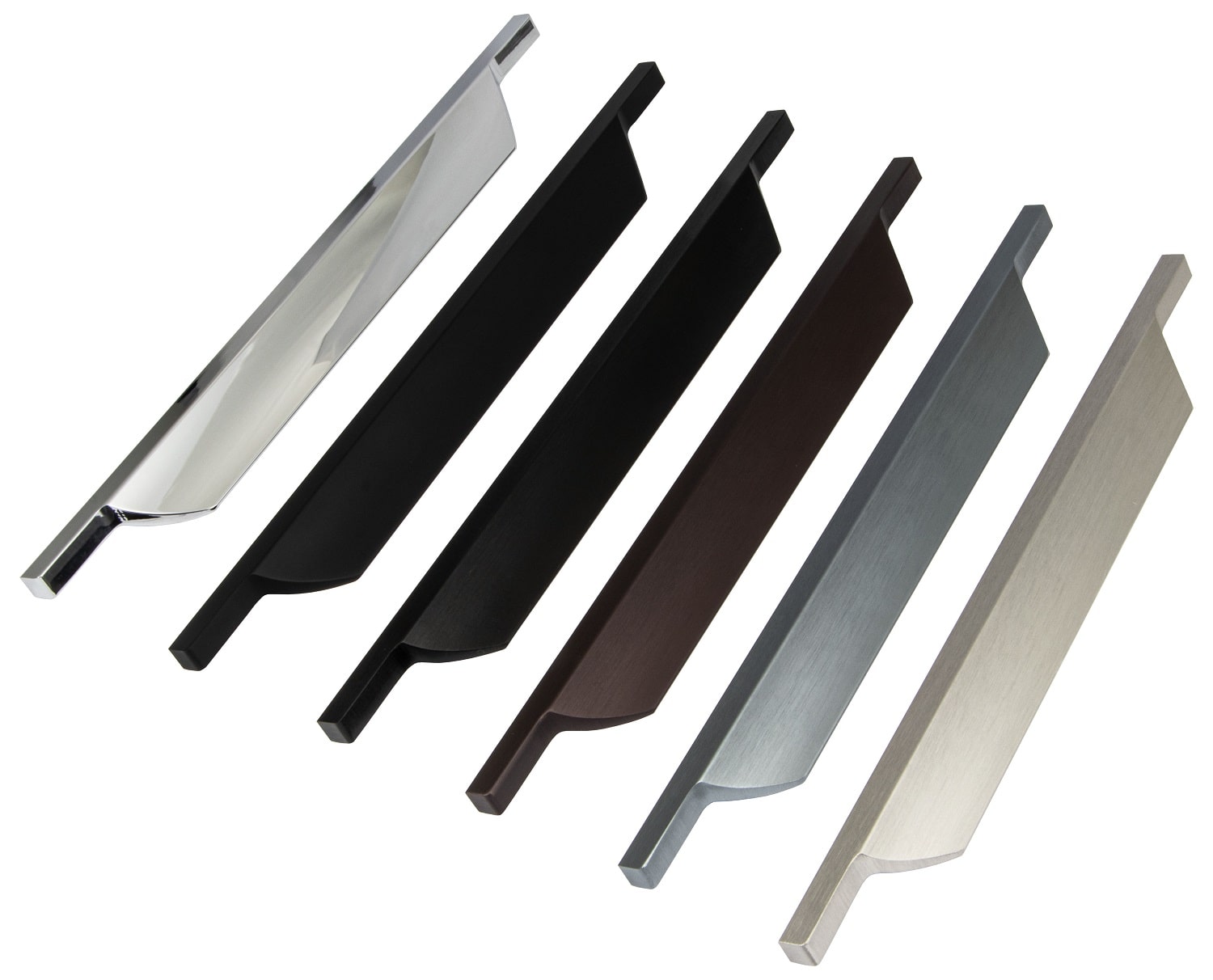 Gedotec Möbelgriff Griffleiste LUCY Küche Schubladengriff BA 192 mm Aluminium Schrankgriff, kaffeebraun gebürstet