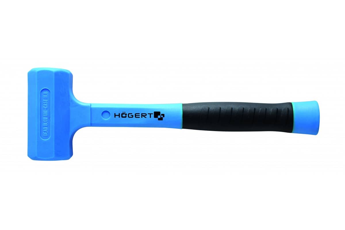 Högert Technik Högert Rückschlagfreier Schonhammer Mit Glasfasergriff, 680 G